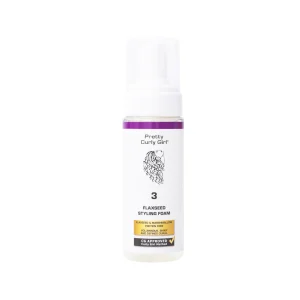 Pretty curly girl flaxeed styling foam